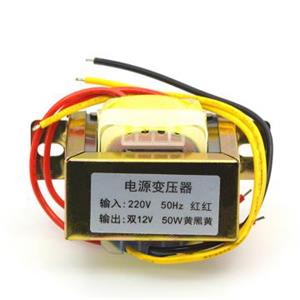 12V 50W 电源变压器 输入：220V 50Hz/输出：2*12V